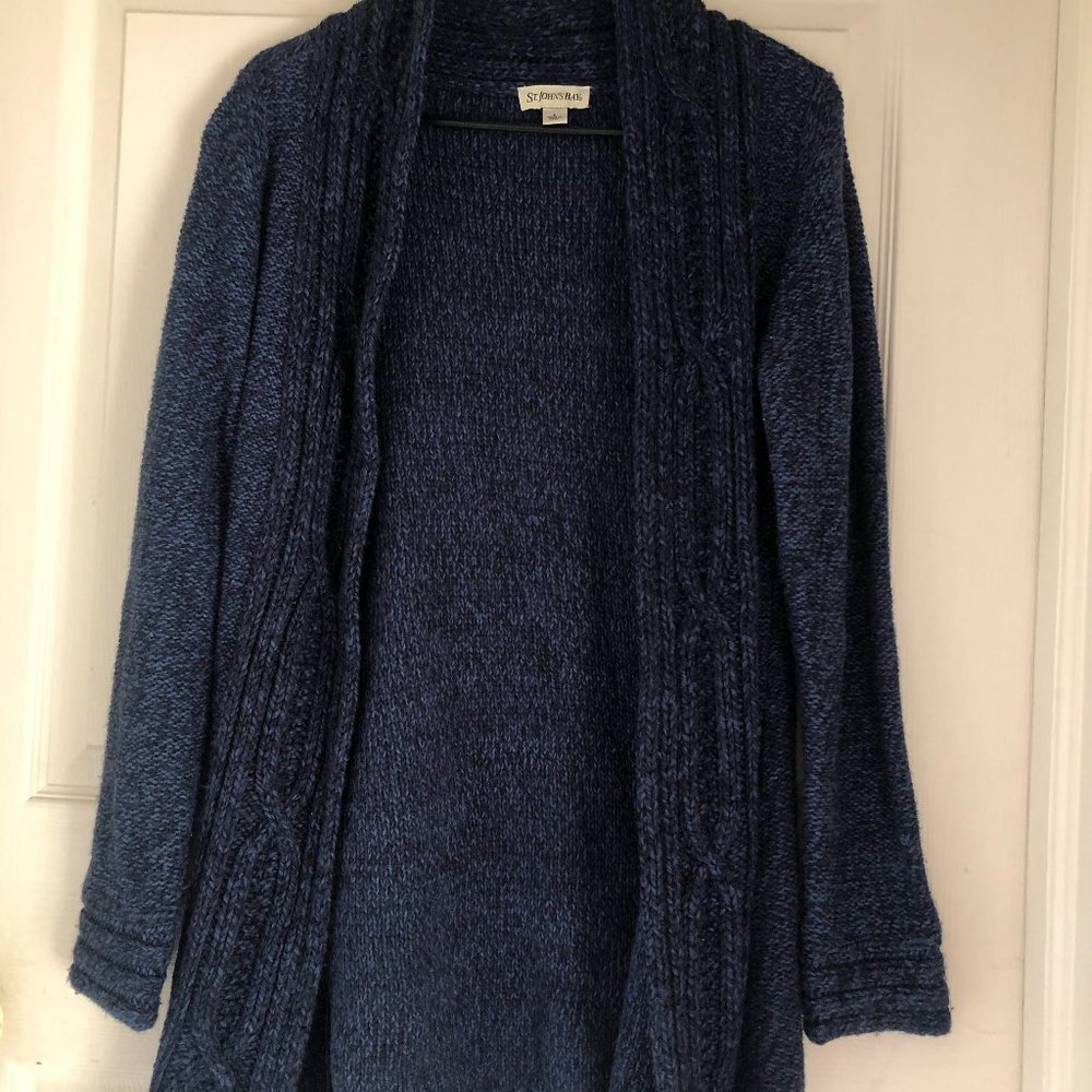 St. John's Bay Dark Blue Sweater Cardigan